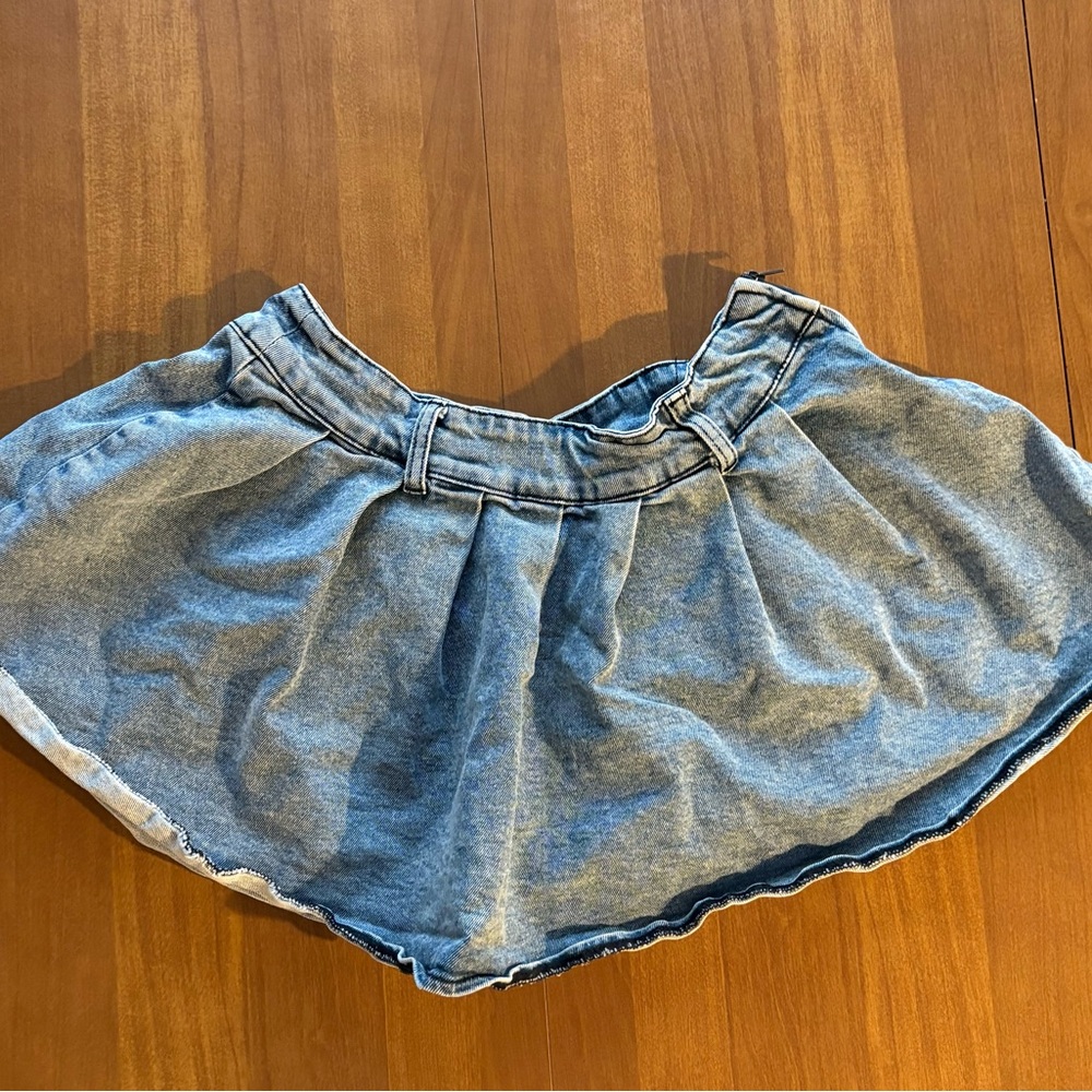 Sweet Society Denim Mini Tennis Skirt size Small